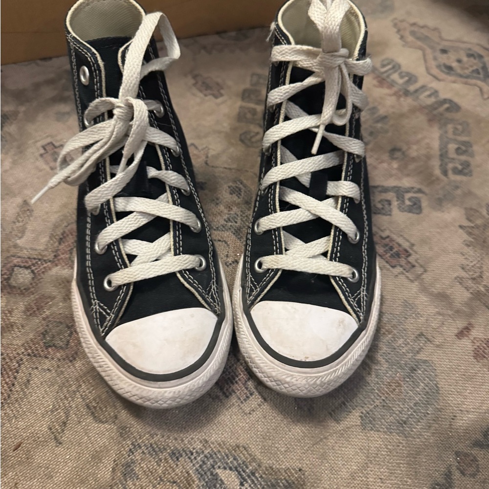 Converse Kids Black and White High-Top Sneakers